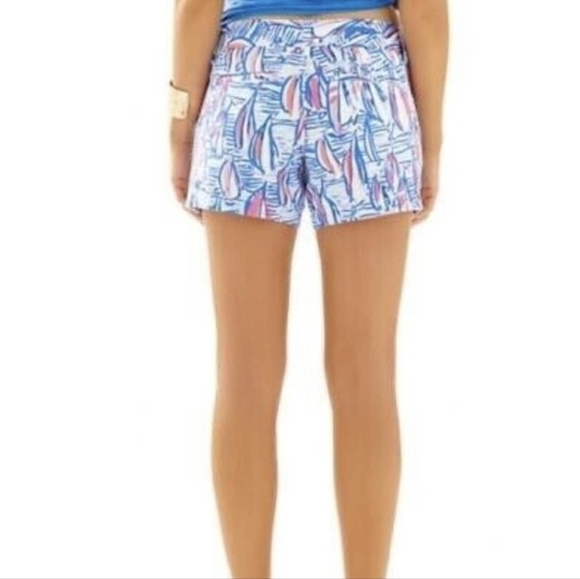 Lilly Pulitzer The Callahan Short Red Right Return Women's 2 - Picture 5 of 10